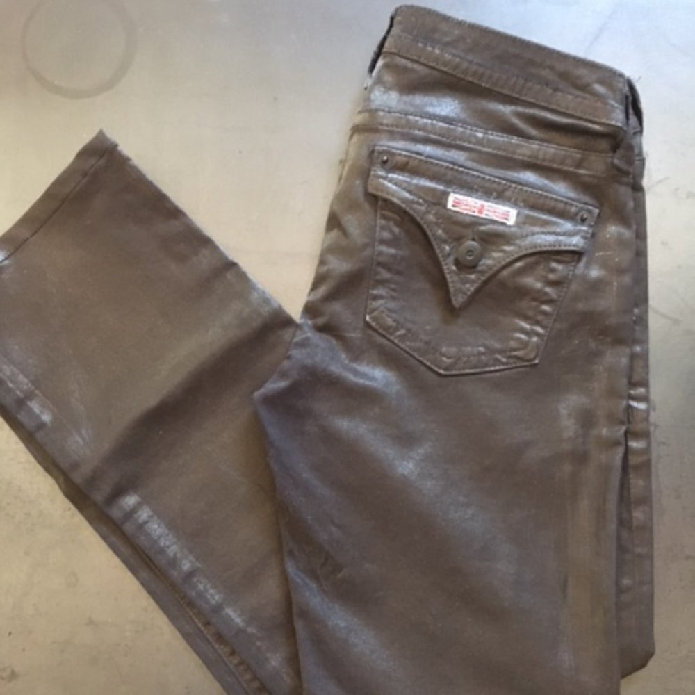 FREE Shipping! Hudson Waxed Coated Low Rise Jeans